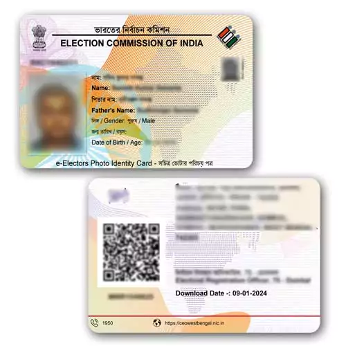 PVC Voter ID Card